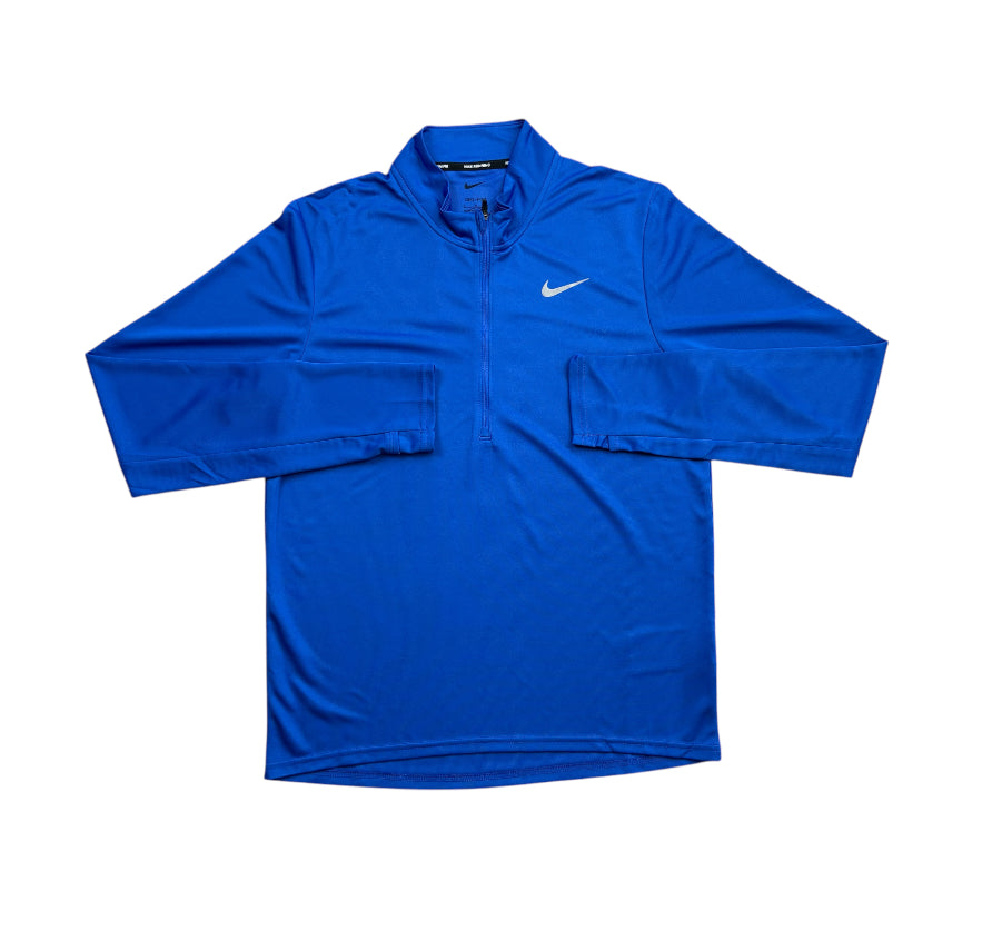 nike pacer half zip blue