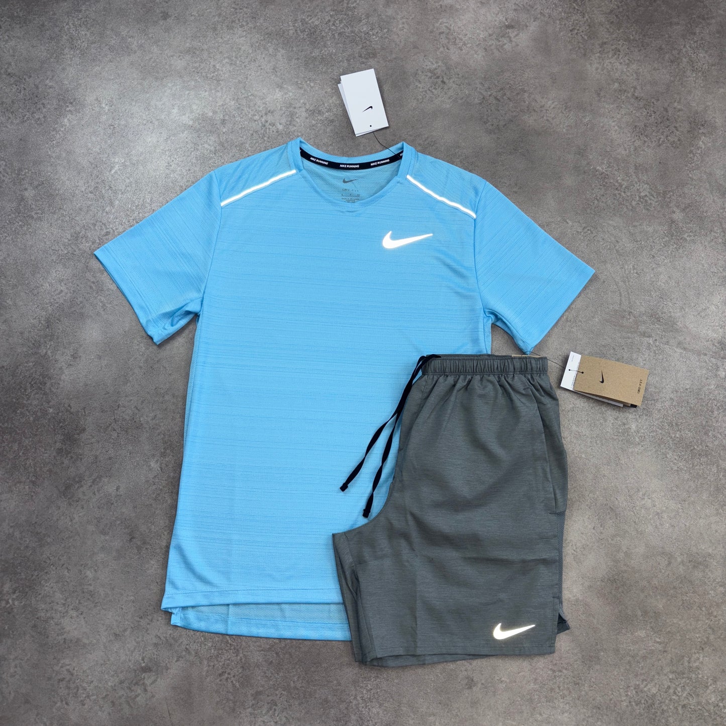 Nike “Aqua / Grey” Miler 1.0 Set