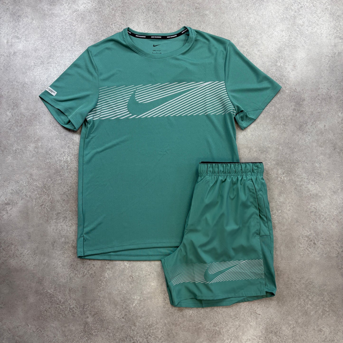 Nike “Petrol Green” Flash Run Division Set