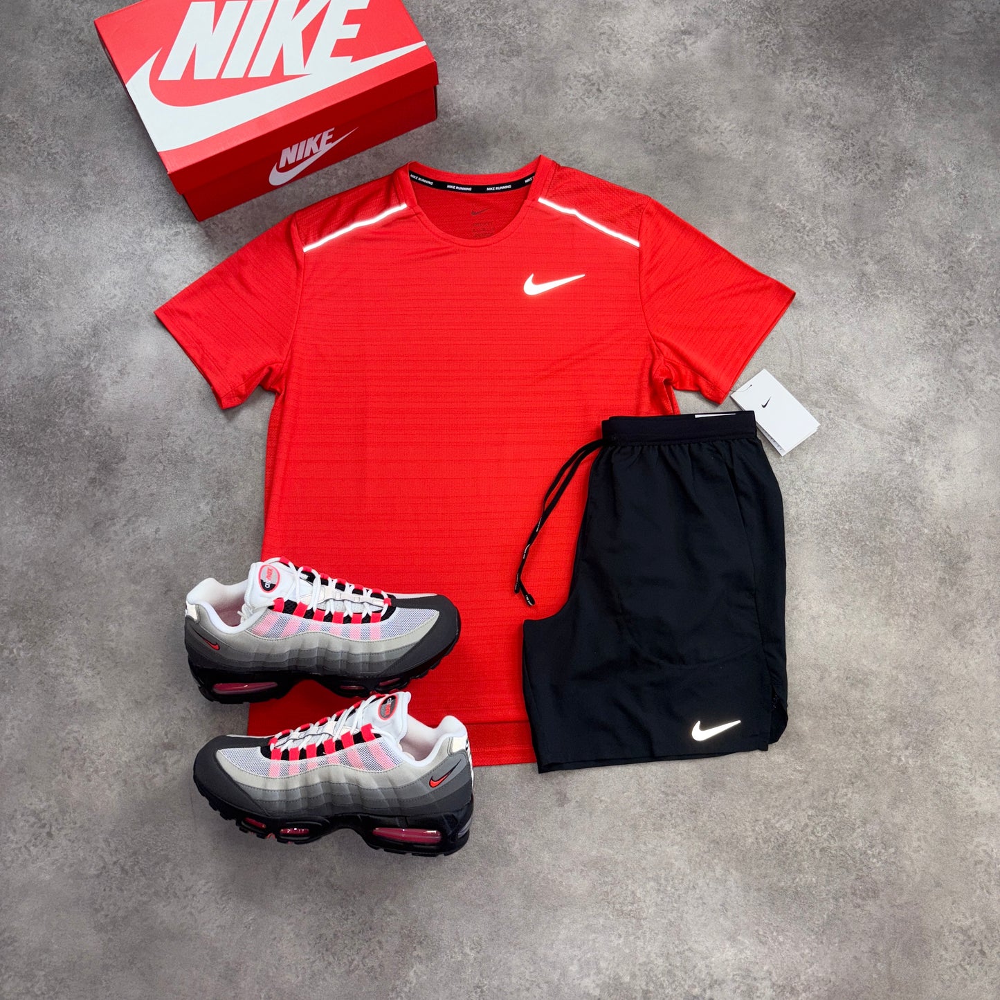Nike “Crimson” Red Miler Set