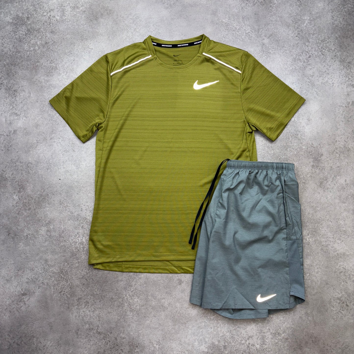 Nike “Pacific Moss/Grey” Miler 1.0 set