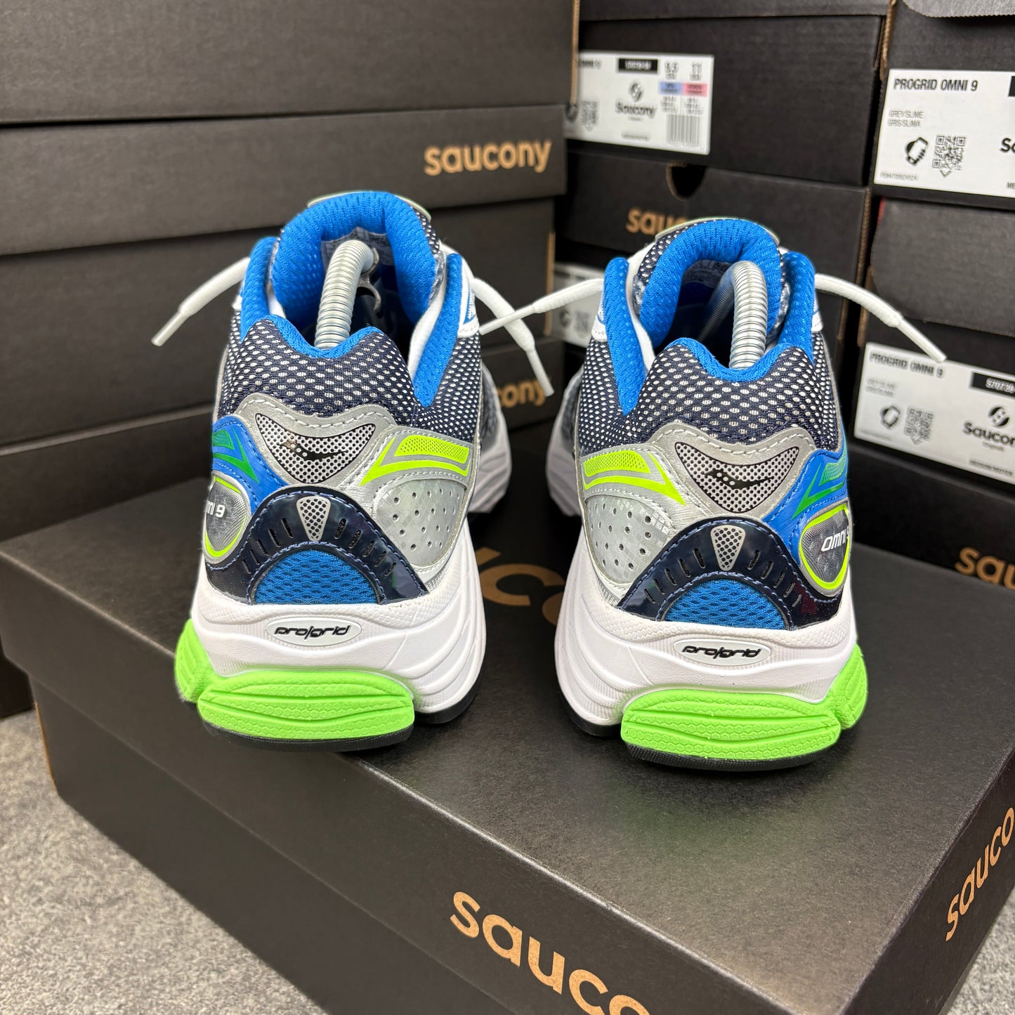 Saucony Pro Grid Omni 9 “Slime / Grey”
