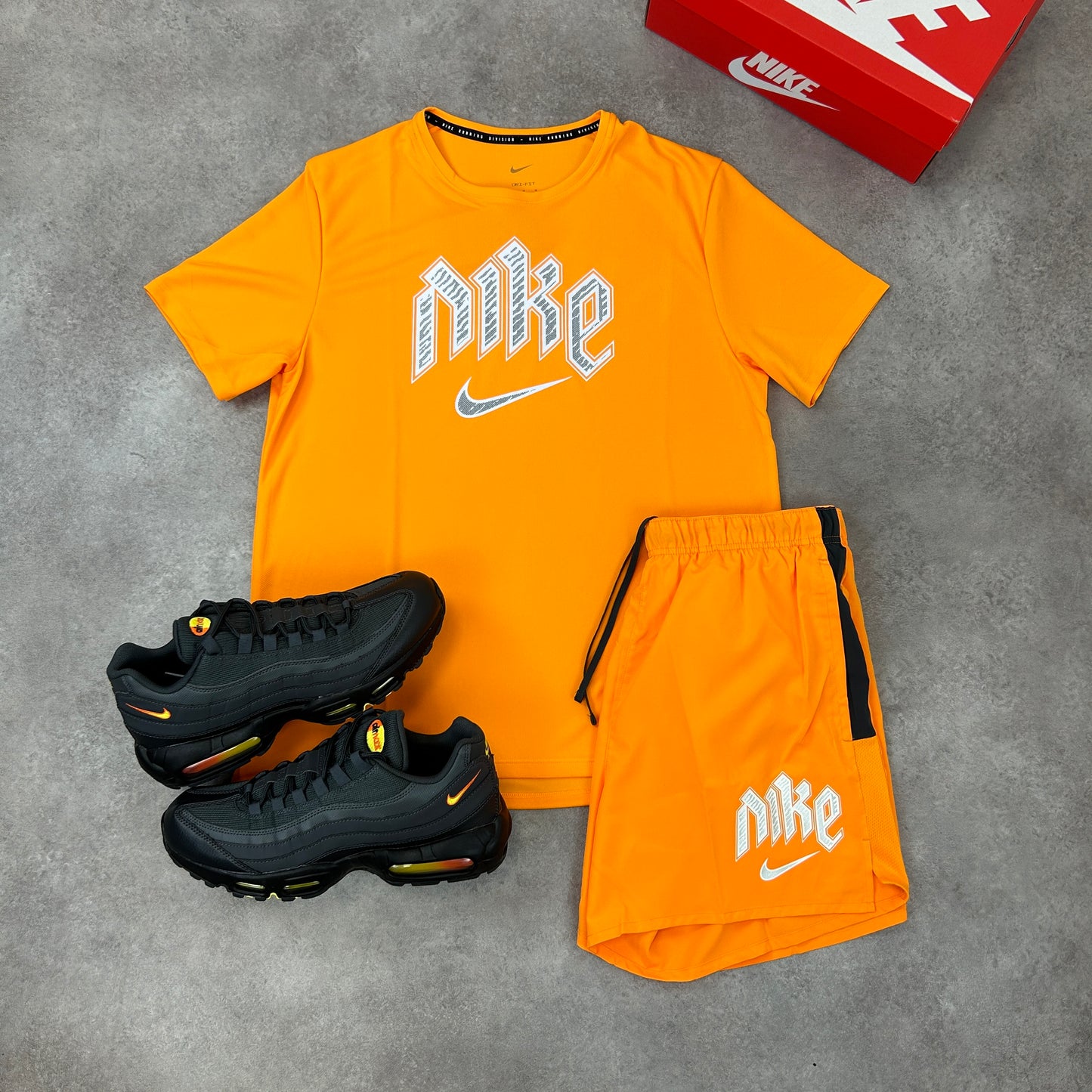 Nike “Sunset Orange” Run Division Set