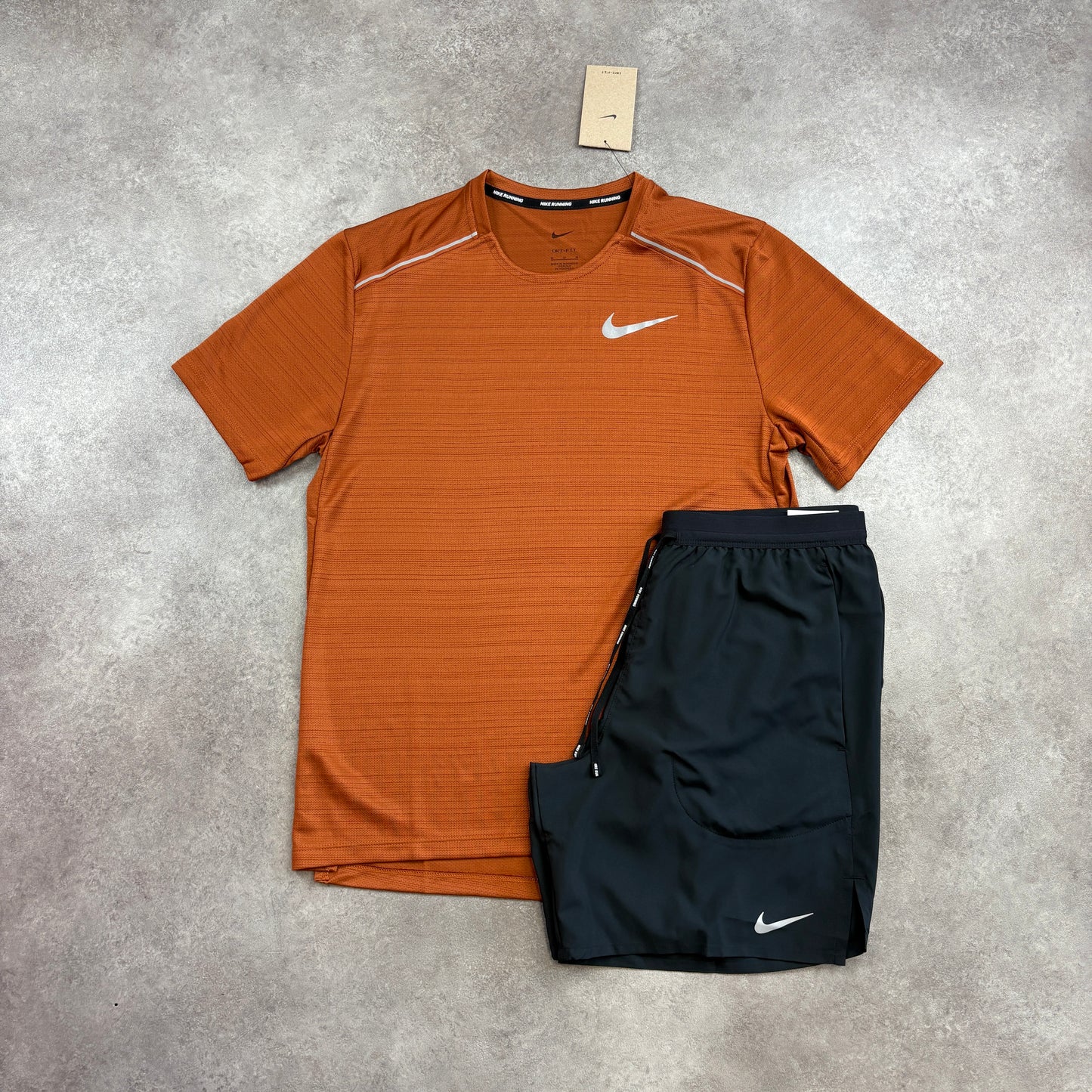 Nike “Burnt Orange/Black” Miler 1.0 Set