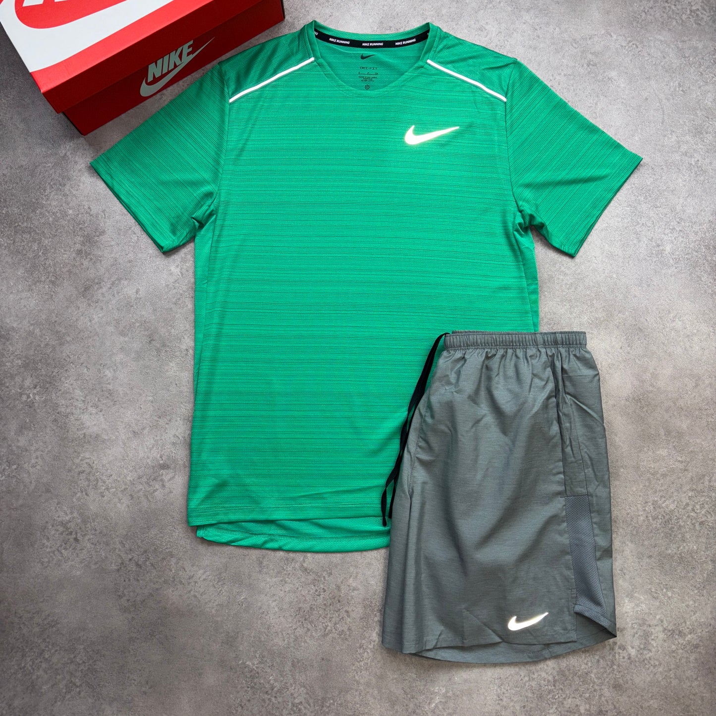 Nike “Stadium Green/Grey” Miler 1.0 Set