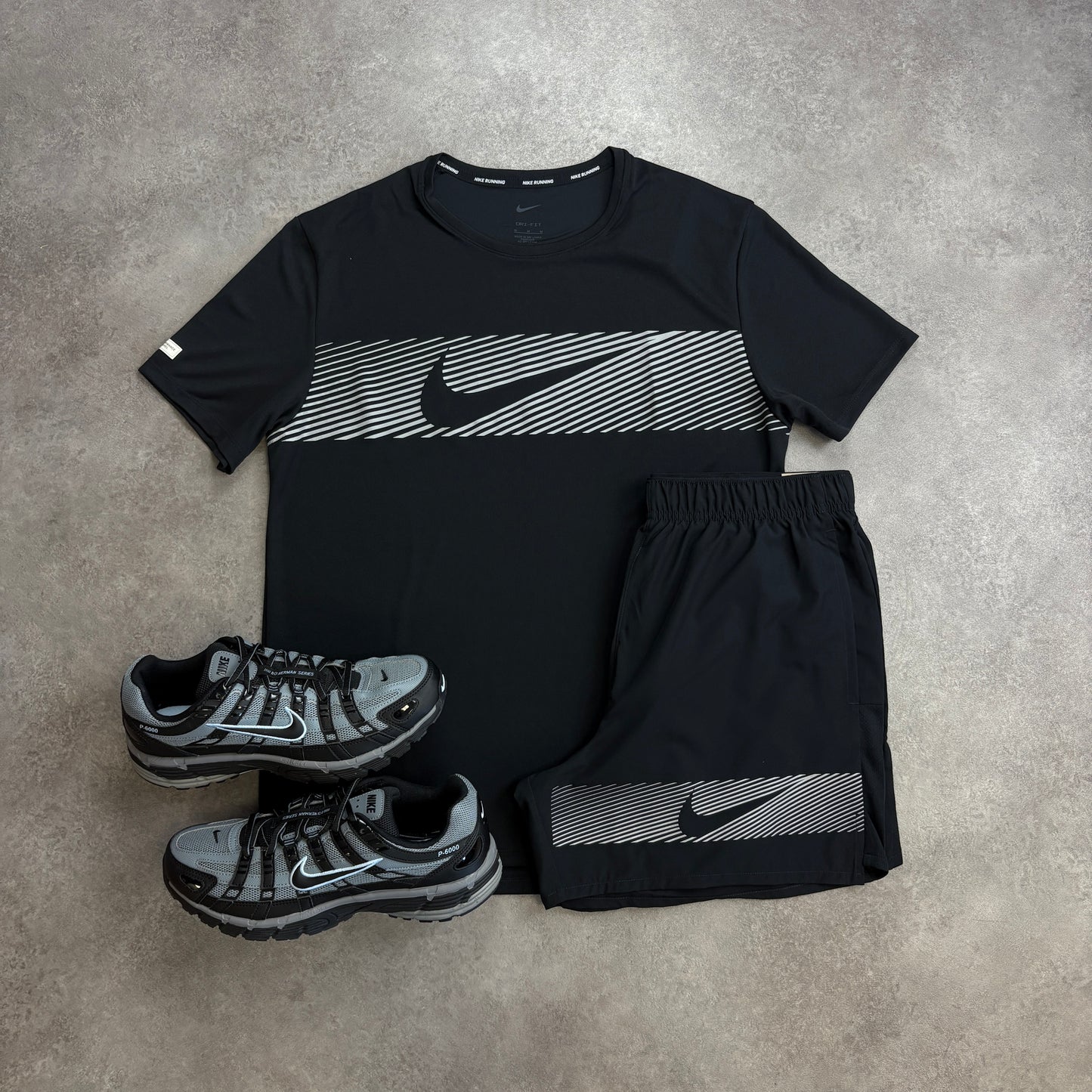 Nike Black “Flash” Run Division Set