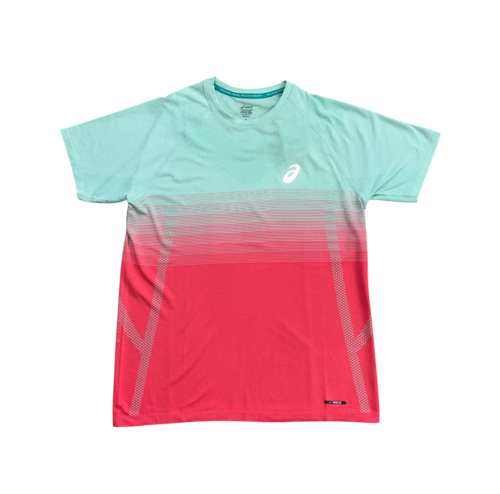 Asics Coral Reef/Oasis Green “Seamless” Top
