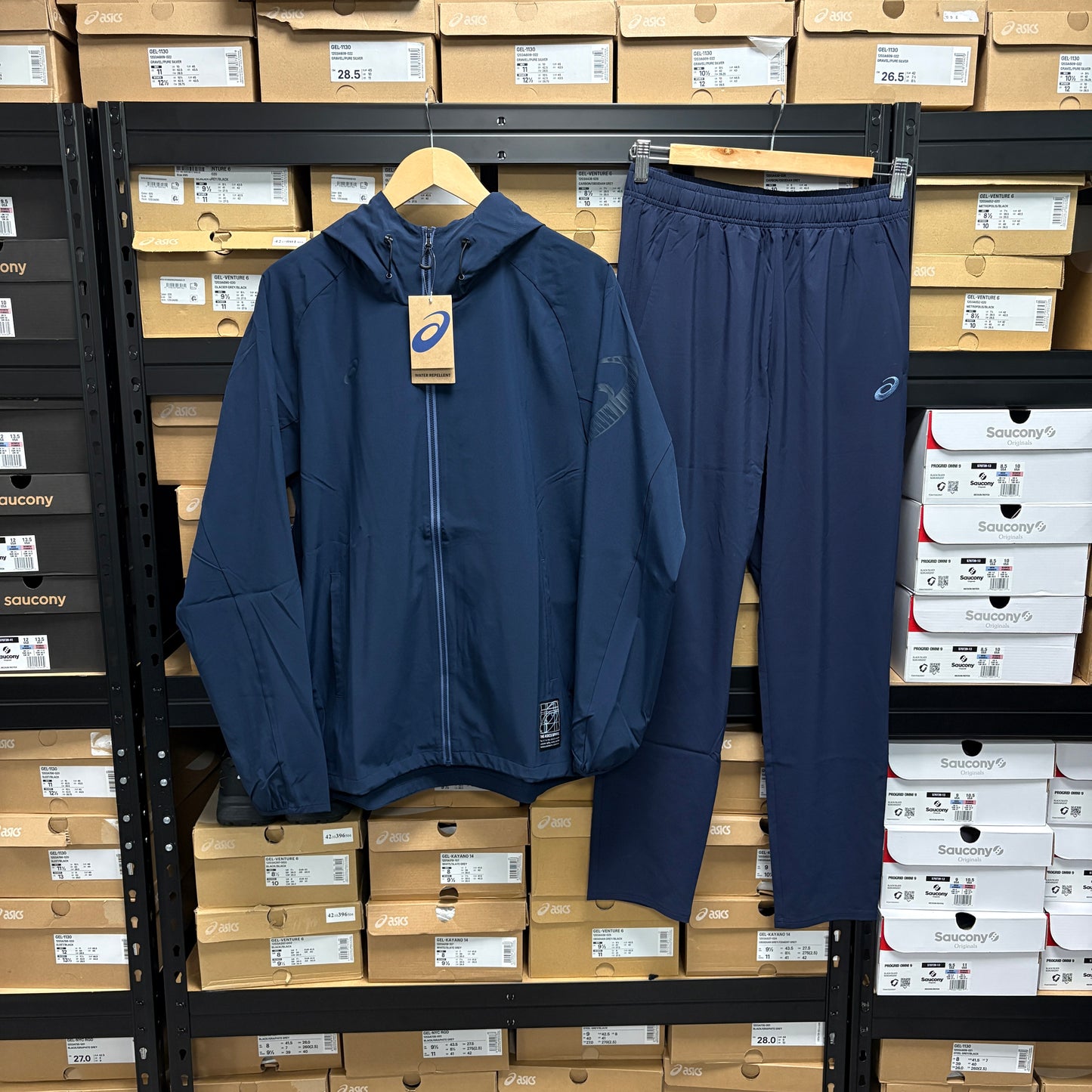 Asics Navy “Spiral Logo” Tracksuit