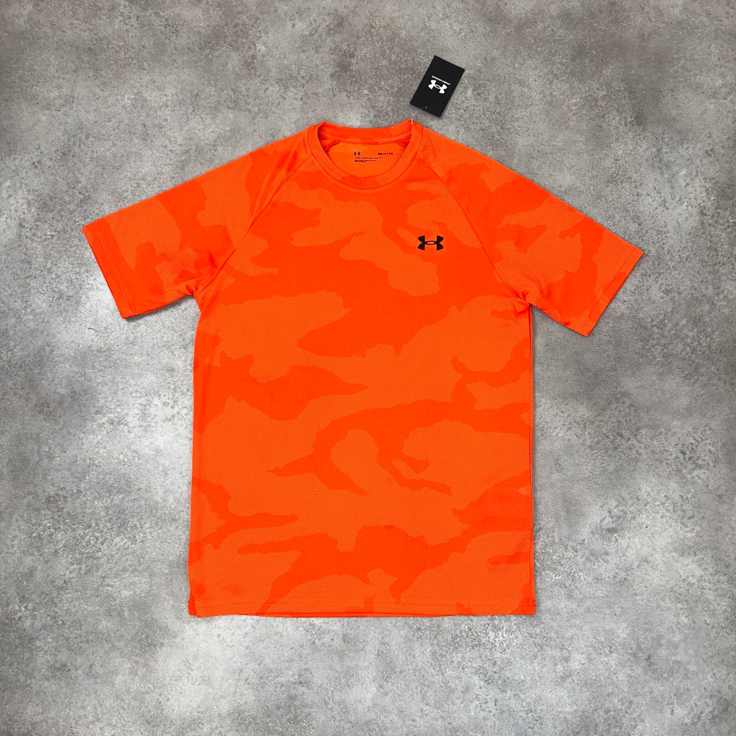 UA Lava Red “Jacquard”Camo Top