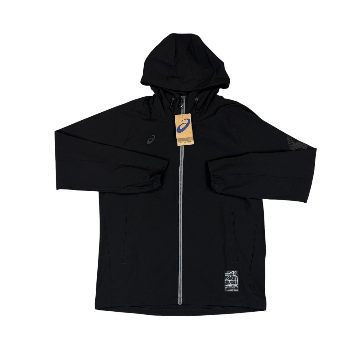 Asics Triple Black “Spiral” Jacket