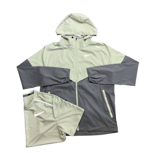 Nike “Light Olive” Miler / Windrunner Set
