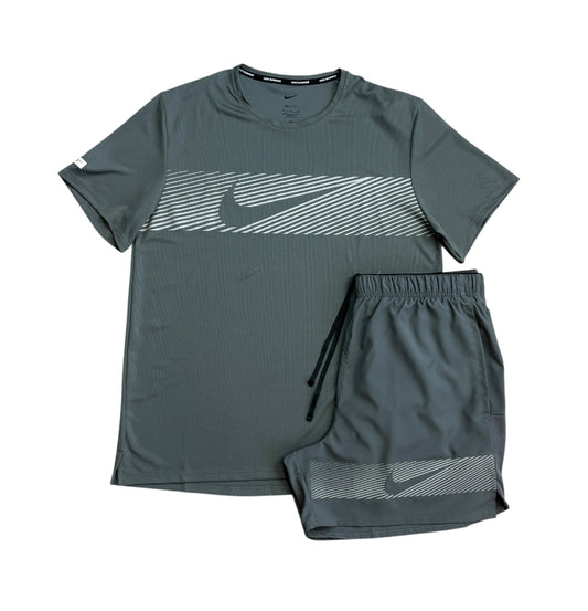 Nike Grey “Flash” Run Division Set