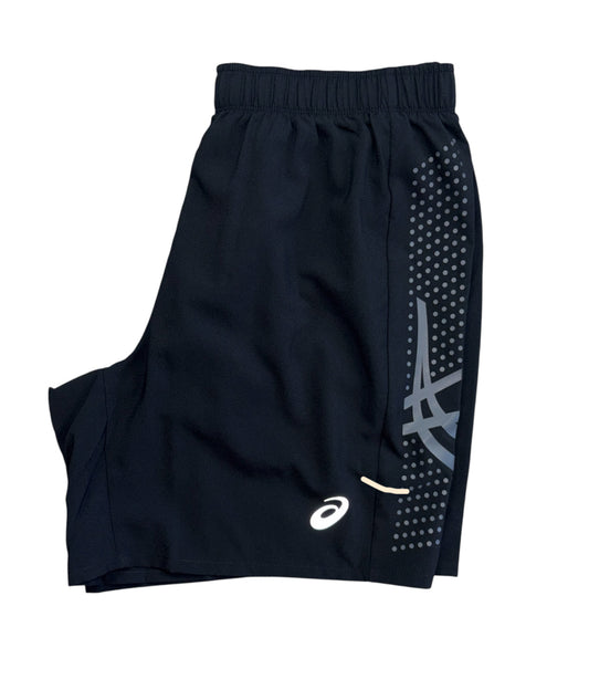 Asics Black "Icon" Shorts 7"