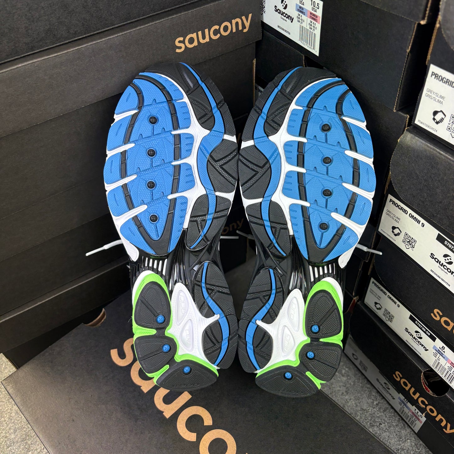 Saucony Pro Grid Omni 9 “Slime / Grey”