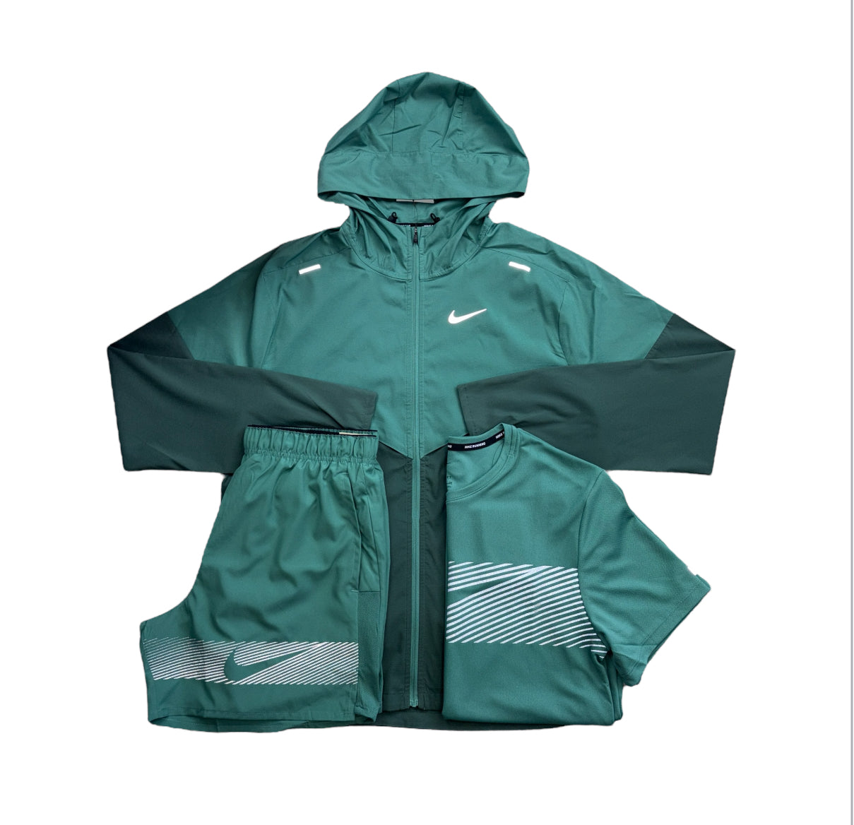Nike “Petrol Green” Flash Run Division 3 Piece Set