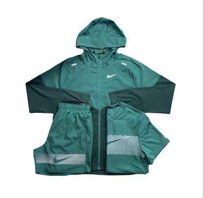 Nike “Petrol Green” Flash Run Division 3 Piece Set