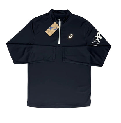 Asics Black / White “Icon” Half Zip