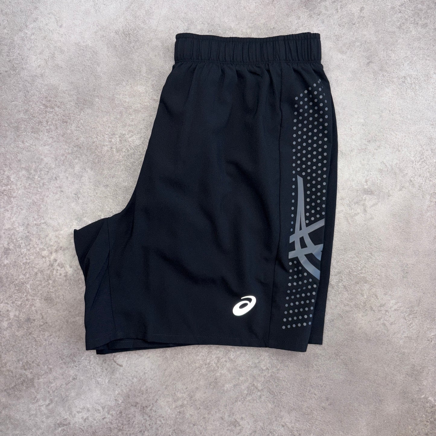 Asics Black "Icon" Shorts 7"