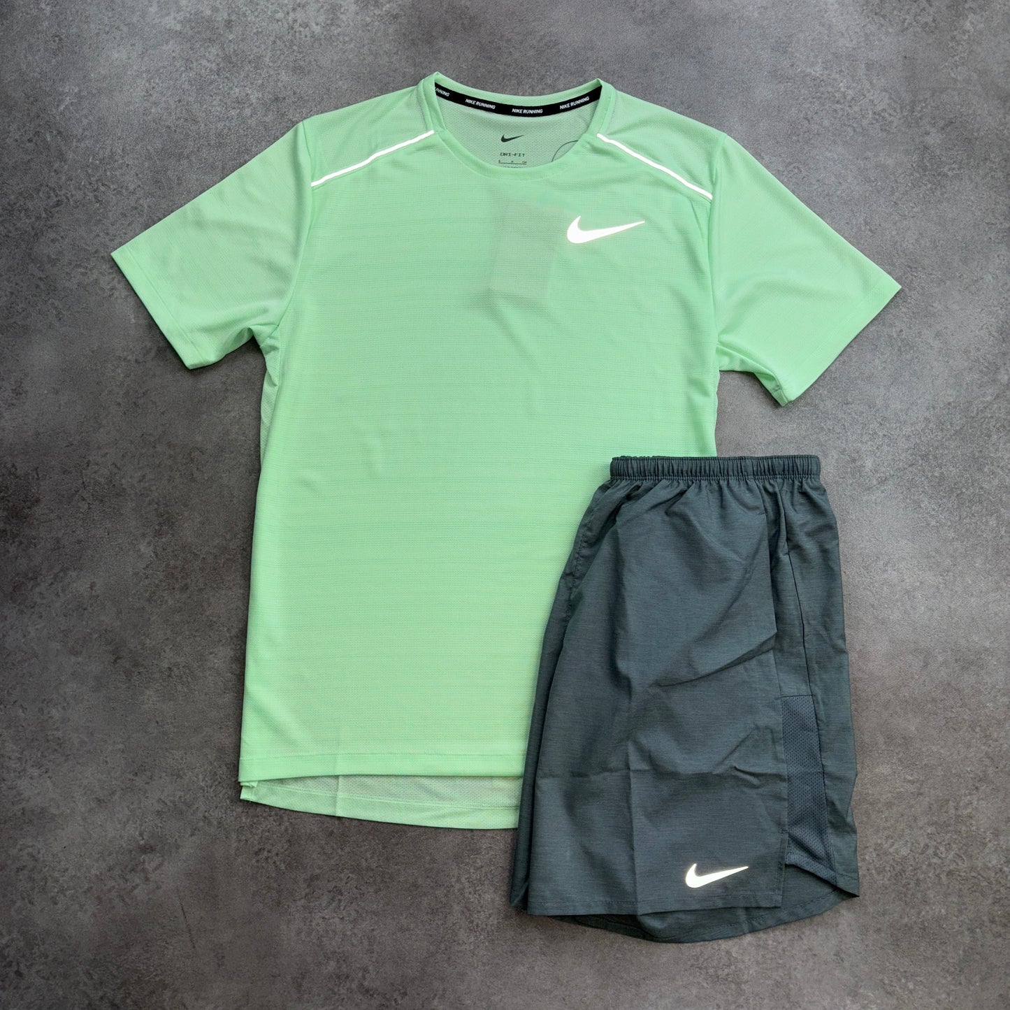 Nike “Vapour Green/Grey” Miler 1.0 Set