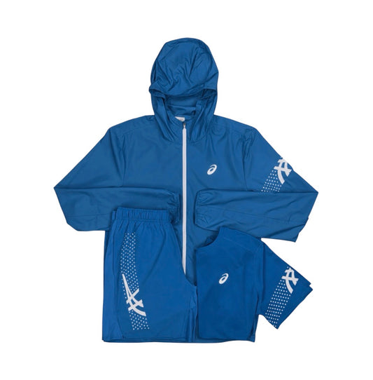 Asics Aegan Blue “Icon” 3 Piece Windrunner Set
