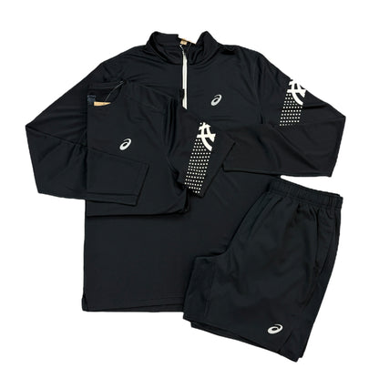 Asics Black / White “Icon” 3 Piece Set
