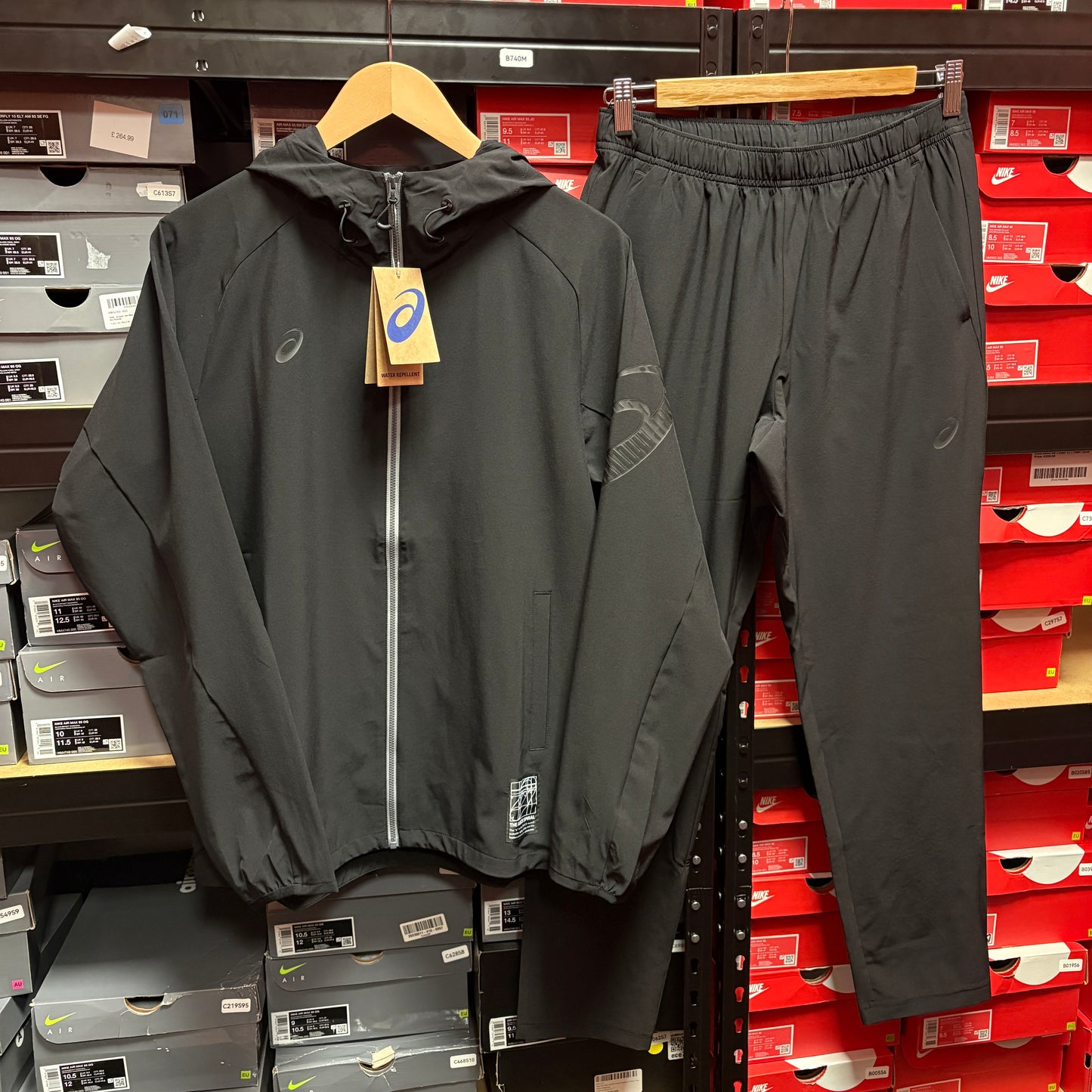 Asics Triple Black “Logo” Tracksuit