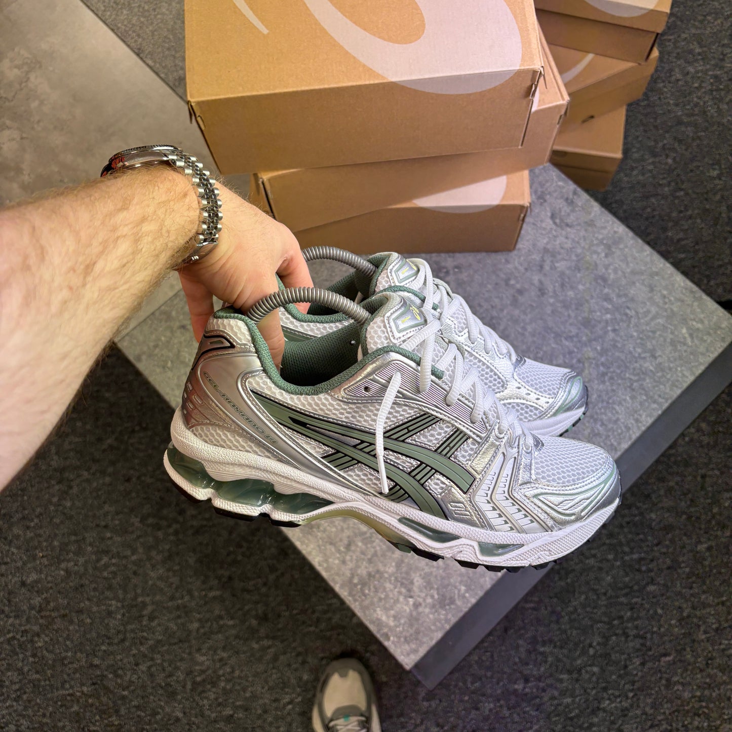 Asics Gel Kayano 14 “White / Slate Grey”