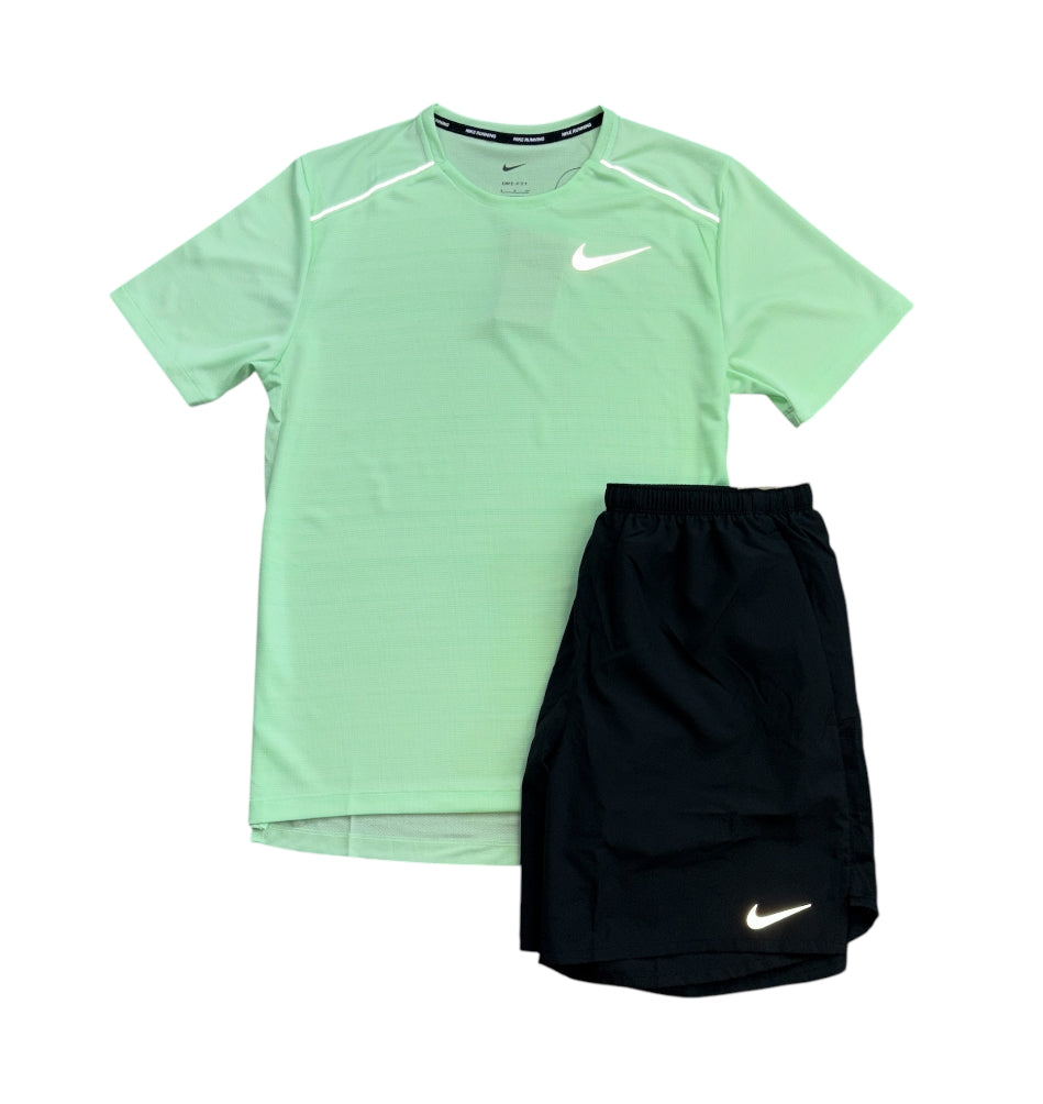 Nike “Vapour Green/Black” Miler 1.0 Set