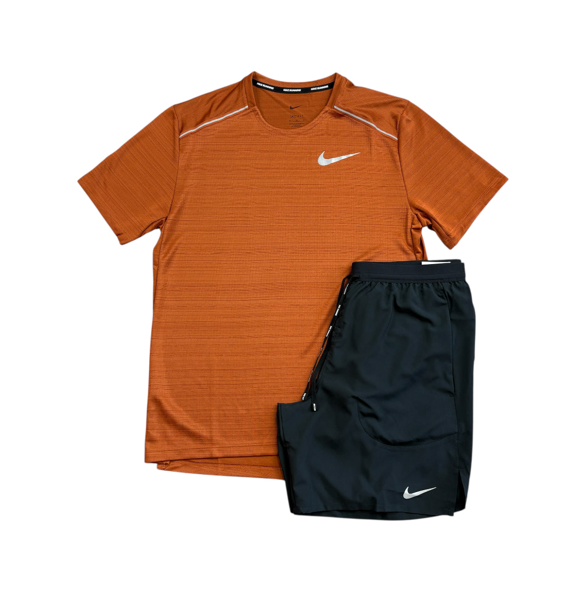 Nike “Burnt Orange/Black” Miler 1.0 Set