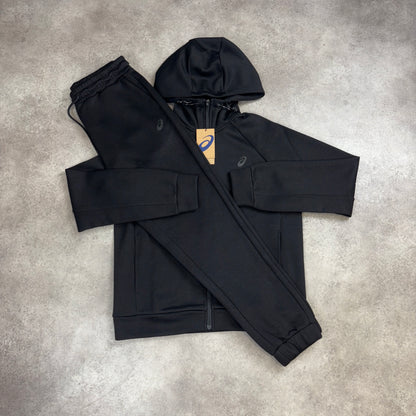Asics Triple Black “Fleece Tracksuit”