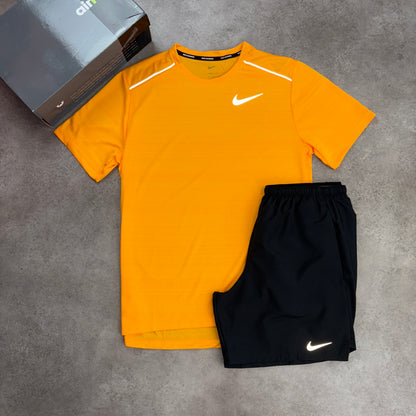 Nike “Light Orange/Black” Miler 1.0 Set