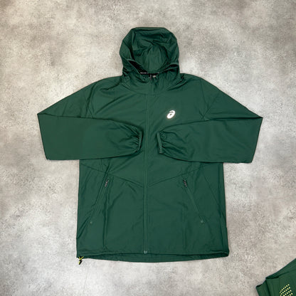 Asics Forest Green “Woven” Jacket