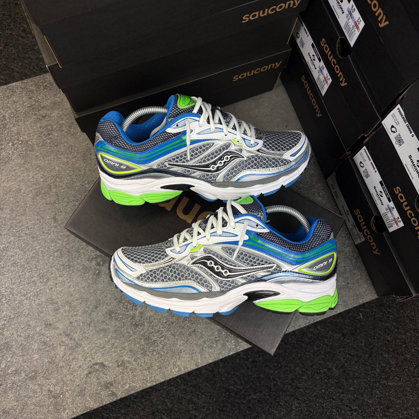 Saucony Pro Grid Omni 9 “Slime / Grey”