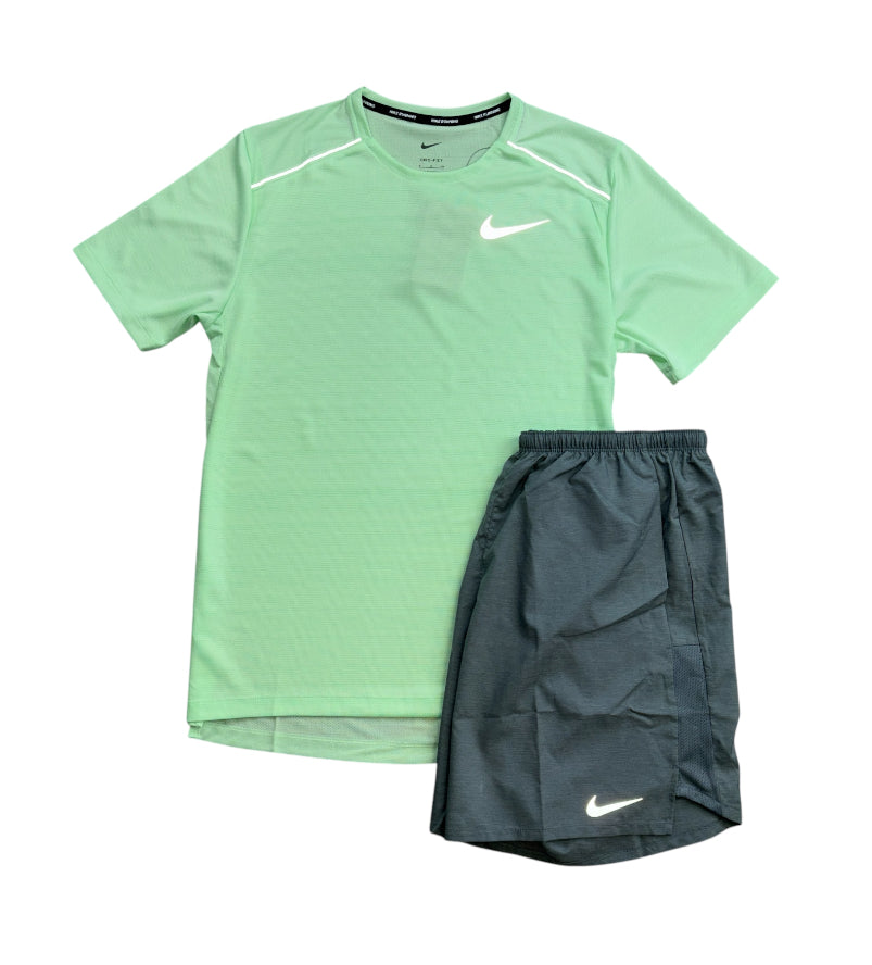 Nike “Vapour Green/Grey” Miler 1.0 Set
