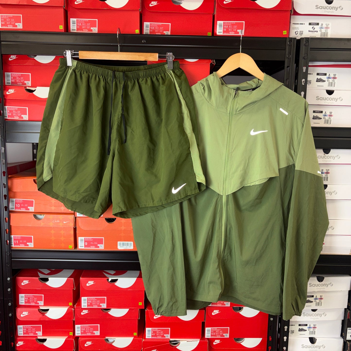 Nike Khaki Windrunner Set
